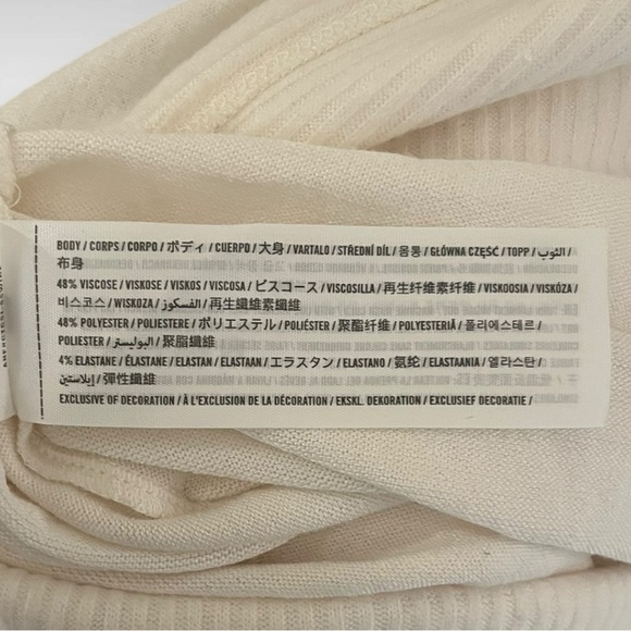 ABERCROMBIE & FITCH Soft AF Women's Off White‎ Super Soft Sweater Medium | EUC - Picture 6 of 7